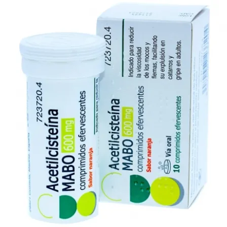 ACETILCISTEIMA MABO 600 MG 10 COMPRIMIDOS EFERVESCENTES