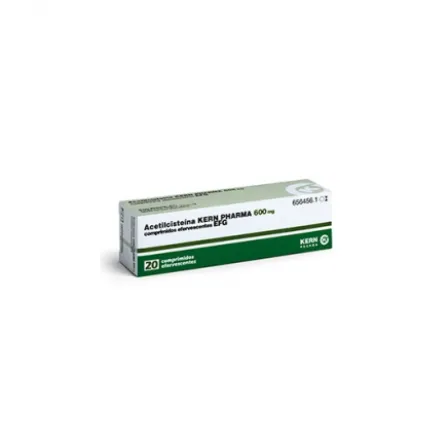 ACETILCISTEINA KERN PHARMA EFG 600 MG 20 COMPRIMIDOS EFERVESCENTES