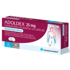 ADOLDEX 25 MG 10 COMPRIMIDOS RECUBIERTOS