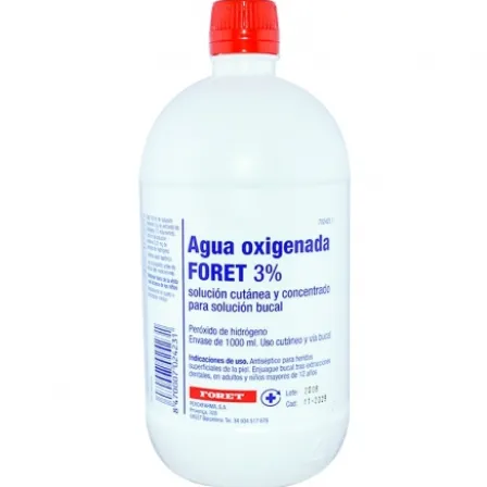AGUA OXIGENADA FORET 10 VOLUMENES SOLUCION TOPICA 1000 ML