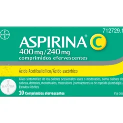 ASPIRINA C 400/240 MG 10 COMPRIMIDOS EFERVESCENTES