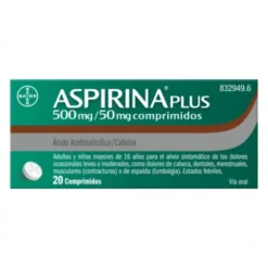 ASPIRINA PLUS 500/50 MG 20 COMPRIMIDOS