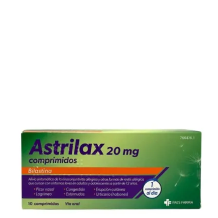 ASTRILAX 20 MG 10 COMPRIMIDOS