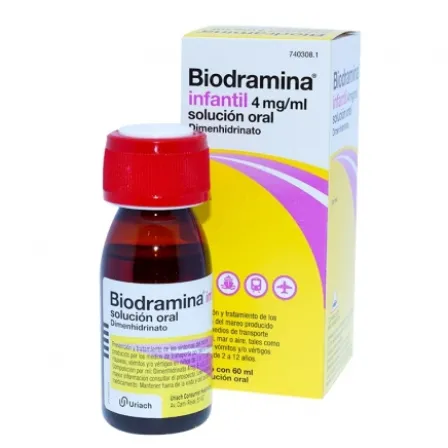 BIODRAMINA INFANTIL 20 MG/5 ML SOLUCION ORAL 60 ML