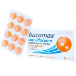 BUCOMAX LIDOCAINA 24 PASTILLAS PARA CHUPAR NARAN