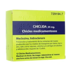 CHICLIDA 25 MG CHICLES MEDICAMENTOSOS