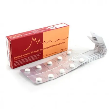 CINFAMAR CAFEINA 50/50 MG 4 COMPRIMIDOS