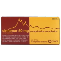 CINFAMAR 50 MG 10 COMPRIMIDOS RECUBIERTOS