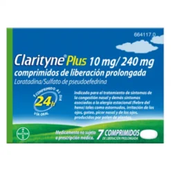 CLARITYNE PLUS 10/240 MG 7 COMPRIMIDOS LIBERACION PROLONGADA