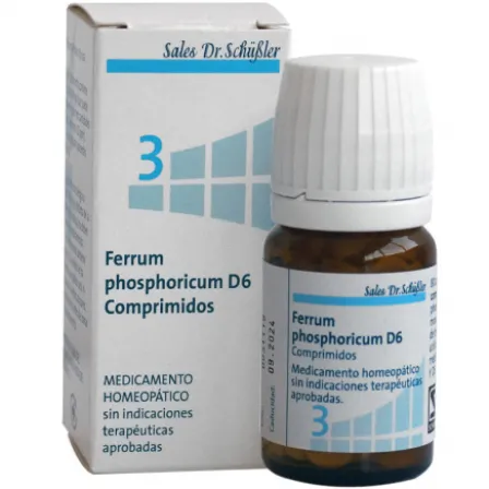 DHU FERRUM PHOSPHORICUM D6 SALES DE SCHUSSLER Nº3 80 COMPRIMIDOS