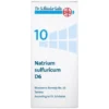 DHU NATRIUM SULFURICUM D6 SALES DE SCHUSSLER Nº10 80 COMPRIMIDOS