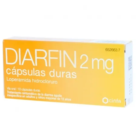 DIARFIN 2 MG 10 CAPSULAS