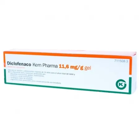 DICLOFENACO KERN PHARMA 11,6 MG-G GEL CUTANEO 1 TUBO 100 G