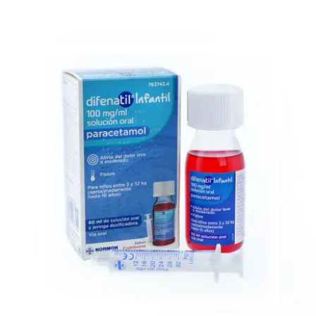 DIFENATIL INFANTIL 100 MG/ML SOLUCION ORAL 1 FRASCO 60 ML