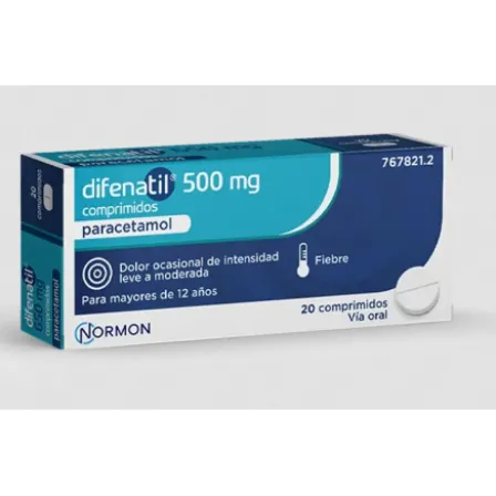 DIFENATIL 500 MG 20 COMPRIMIDOS
