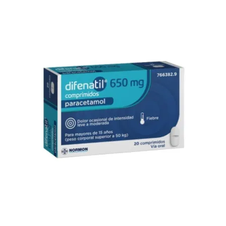 DIFENATIL 650 MG 20 COMPRIMIDOS