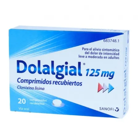 DOLALGIAL CLONIXINO LISINA 125 MG 20 COMPRIMIDOS RECUBIERTOS