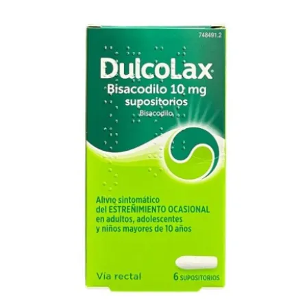 DULCOLAXO BISACODILO 10 MG 6 SUPOSITORIOS