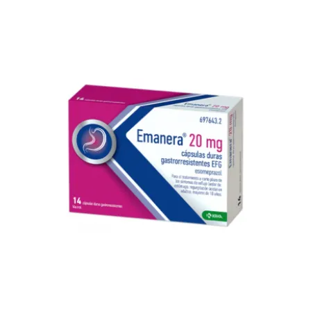 EMANERA EFG 20 MG 14 CAPSULAS GASTRORRESISTENTES (BLISTER OPA/AL/PVC/AL)