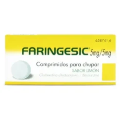 FARINGESIC 5 MG/5 MG 20 COMPRIMIDOS PARA CHUPAR (SABOR LIMON)