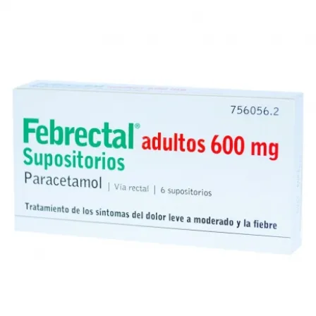 FEBRECTAL ADULTOS 600 MG 6 SUPOSITORIOS