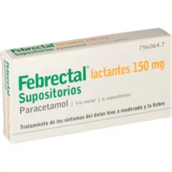 FEBRECTAL LACTANTES 150 MG 6 SUPOSITORIOS