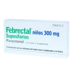FEBRECTAL NIÑOS 300 MG 6 SUPOSITORIOS