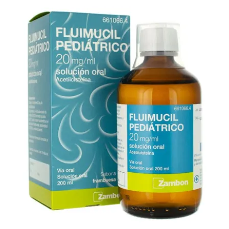 FLUIMUCIL PEDIATRICO 20 MG/ML SOLUCION ORAL 1 FRASCO 200 ML