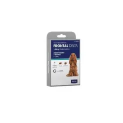 FRONTAL DELTA CAJA CARTON 1 BOLSA CON 1 COLLAR MEDICAMENTOSO PARA PERROS PEQUEÑOS Y MEDIANOS 60