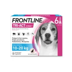 FRONTLINE TRI-ACT 135,2/1009,6 MG SOLUCION SPOT-ON PARA PERROS 10-20 KG 6 PIPETAS 2 ML