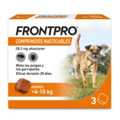 FRONTPRO 28 MG 3 COMPRIMIDOS MASTICABLES PARA PERROS 4-10 KG