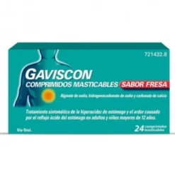 GAVISCON 24 COMPRIMIDOS MASTICABLES (SABOR FRESA)
