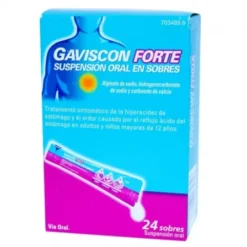 GAVISCON FORTE 24 SOBRES SUSPENSION ORAL 10 ML