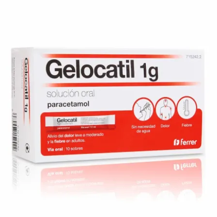 GELOCATIL 1 G 10 SOBRES SOLUCION ORAL