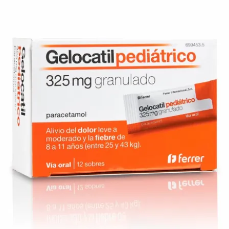 GELOCATIL 325 MG 12 SOBRES GRANULADO