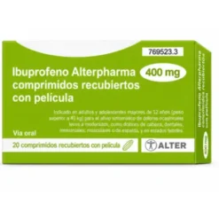 IBUPROFENO ALTERPHARMA 400 MG 20 COMPRIMIDOS RECUBIERTOS