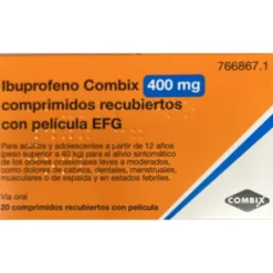 IBUPROFENO COMBIX 400 MG 20 COMPRIMIDOS RECUBIERTOS