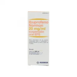 IBUPROFENO NORMON EFG 20 MG/ML SUSPENSION ORAL 1 FRASCO 200 ML