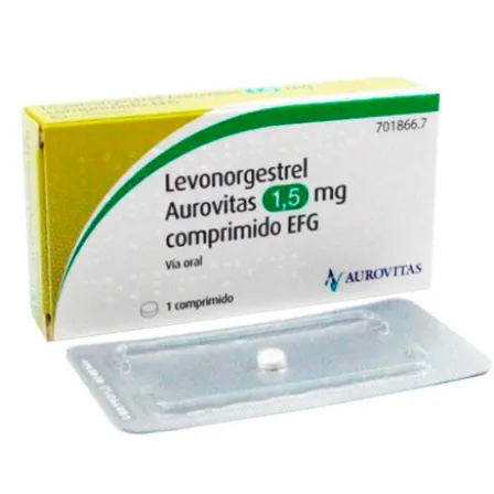 LEVONORGESTREL AUROVITAS EFG 1.5 MG 1 COMPRIMIDO