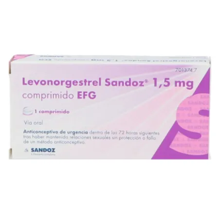 LEVONORGESTREL SANDOZ 1,5 MG 1 COMPRIMIDOS