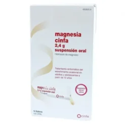 MAGNESIA CINFA 2.4 G 14 SOBRES SUSPENSION ORAL 12 ML