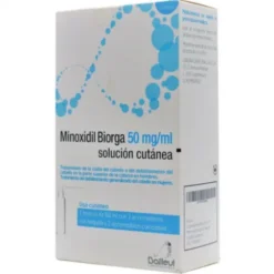 MINOXIDIL BIORGA 50 MG/ML SOLUCION CUTANEA 3 FRASCOS 60 ML 3 ACCIONADORES DE BOQUILLA Y 2 ACCI