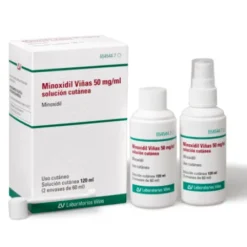 MINOXIDIL VIÑAS 50 MG-ML SOLUCION CUTANEA 2 FRASCOS 60 ML