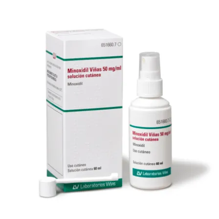 MINOXIDIL VIÑAS 50 MG-ML SOLUCION CUTANEA 1 FRASCO 60 ML