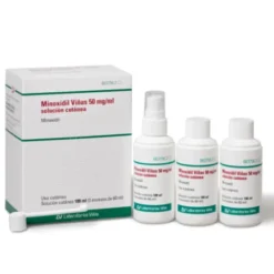 MINOXIDIL VIÑAS 50 MG-ML SOLUCION CUTANEA 3 FRASCOS 60 ML