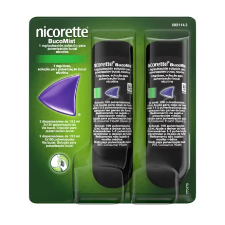 NICORETTE BUCOMIST 1MG 13 ML X 2 UNIDADES