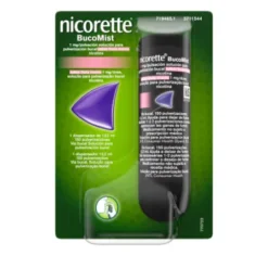 NICORETTE BUCOMIST 1 MG/PULSACION SOLUCION PARA PULVERIZACION BUCAL 1 ENVASE 13,2 ML (150 DOSIS)