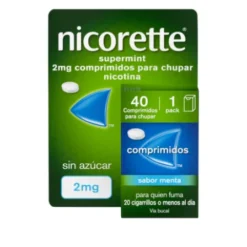 NICORETTE SUPERMINT 2 mg COMPRIMIDOS PARA CHUPAR