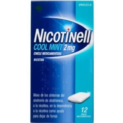 NICOTINELL COOL MINT 2 MG 12 CHICLES MEDICAMENTOSOS