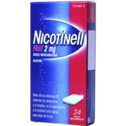 NICOTINELL FRUIT 2 MG 24 CHICLES MEDICAMENTOSOS